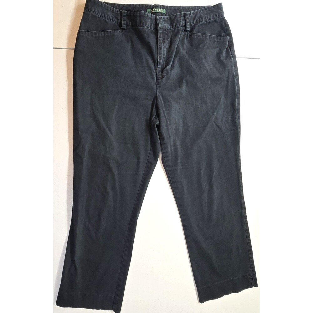 LAUREN RALPH LAUREN Women's Size 12 Straight Leg Cropped Pants  Some Fade
